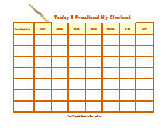 instrument practice chart